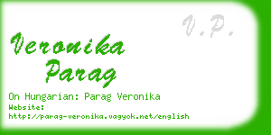 veronika parag business card